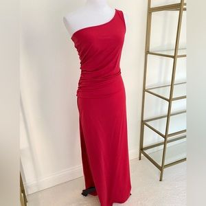 One shoulder long formal dress